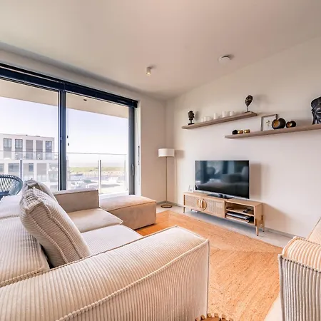 Uitzicht Luxe Dunes Met Terras Pool & Gym アパート オステンド