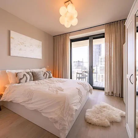 Uitzicht Luxe Dunes Met Terras Pool & Gym Lägenhet Oostende