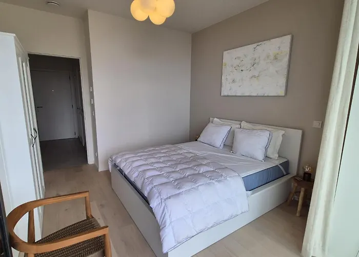 Uitzicht Luxe Met Ruim Terras Zwembad & Gym Apartment Ostend